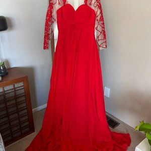 Red Bridess dress